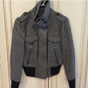 Armani Exchange black and white jacket